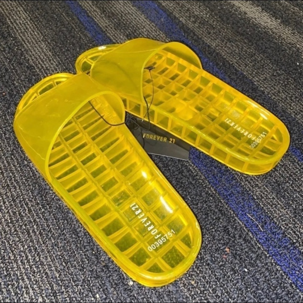 Forever 21 Jelly Slides
